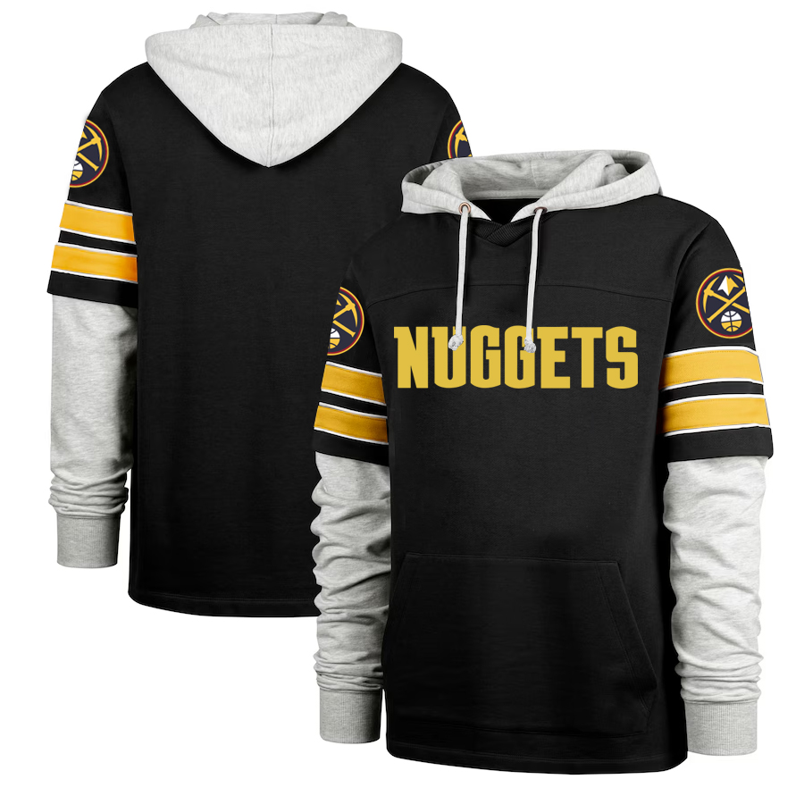 Men Denver Nuggets black 2024 NBA hoodie->golden state warriors->NBA Jersey